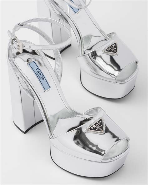 prada platform metallic|prada platform.